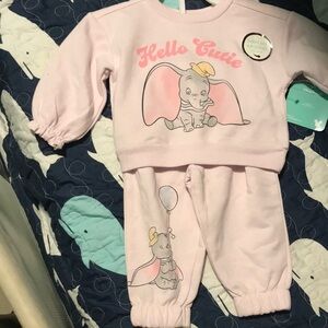 Disney Baby Pink Dumbo kids Set